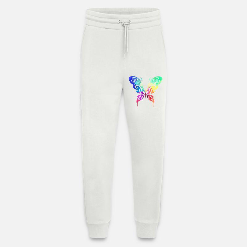 Bunter Sommervogel - Jogginghose - made by SPREAD - OFF WHITE