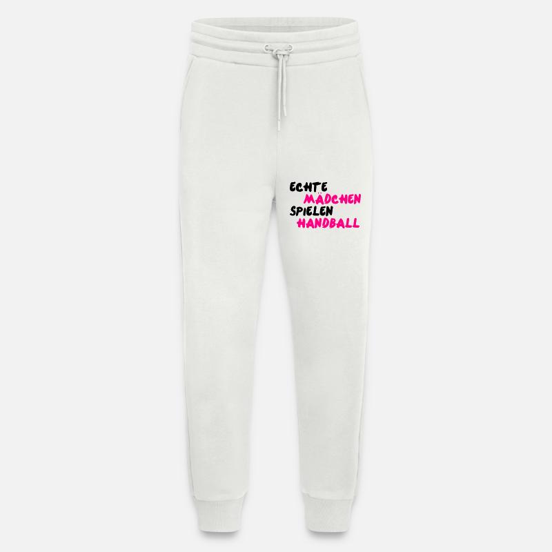 Echte Mädchen spielen Handball - Jogginghose - made by SPREAD - OFF WHITE