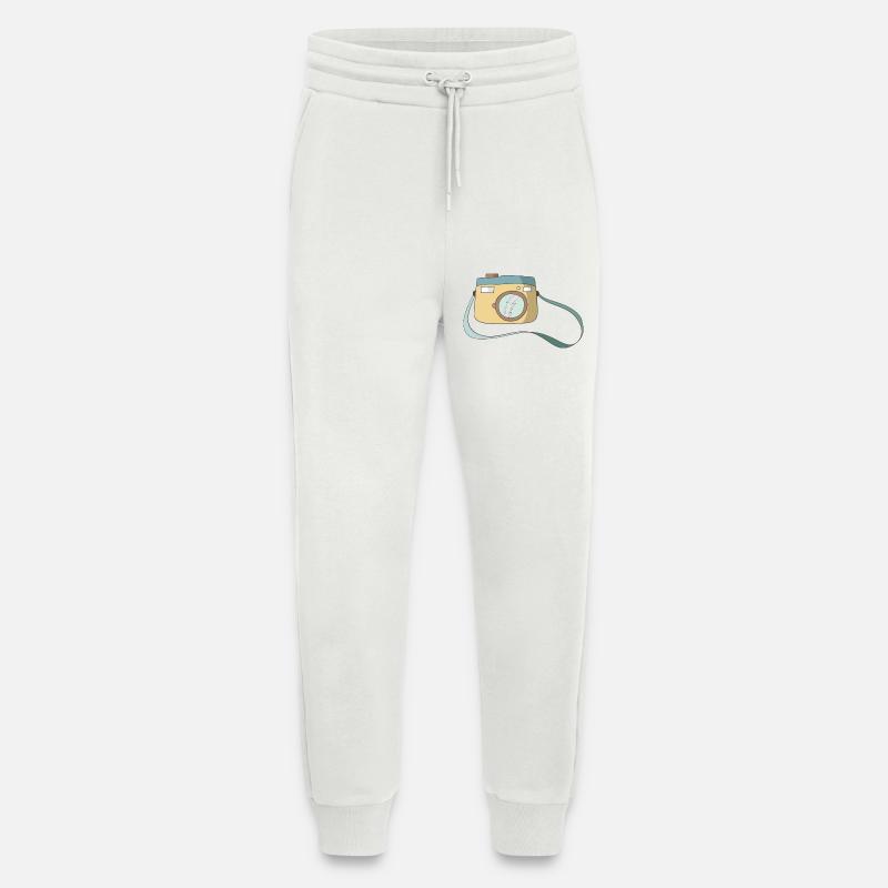 camera - Jogging Pants - made by SPREAD  - OFF WHITE