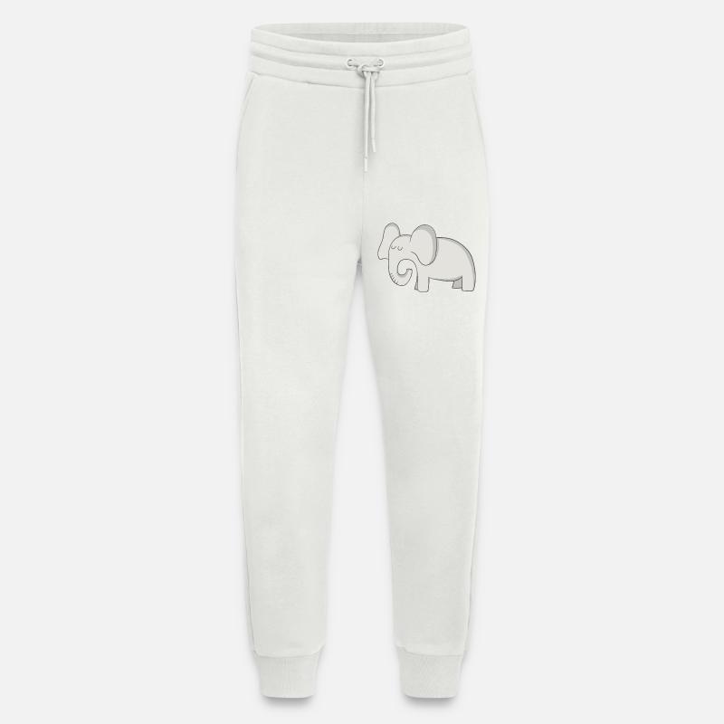 elephant - Jogging Pants - made by SPREAD  - OFF WHITE
