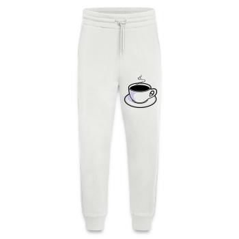 Kaffee, Tasse, Koffein - Jogginghose - made by SPREAD - OFF WHITE - Vorne