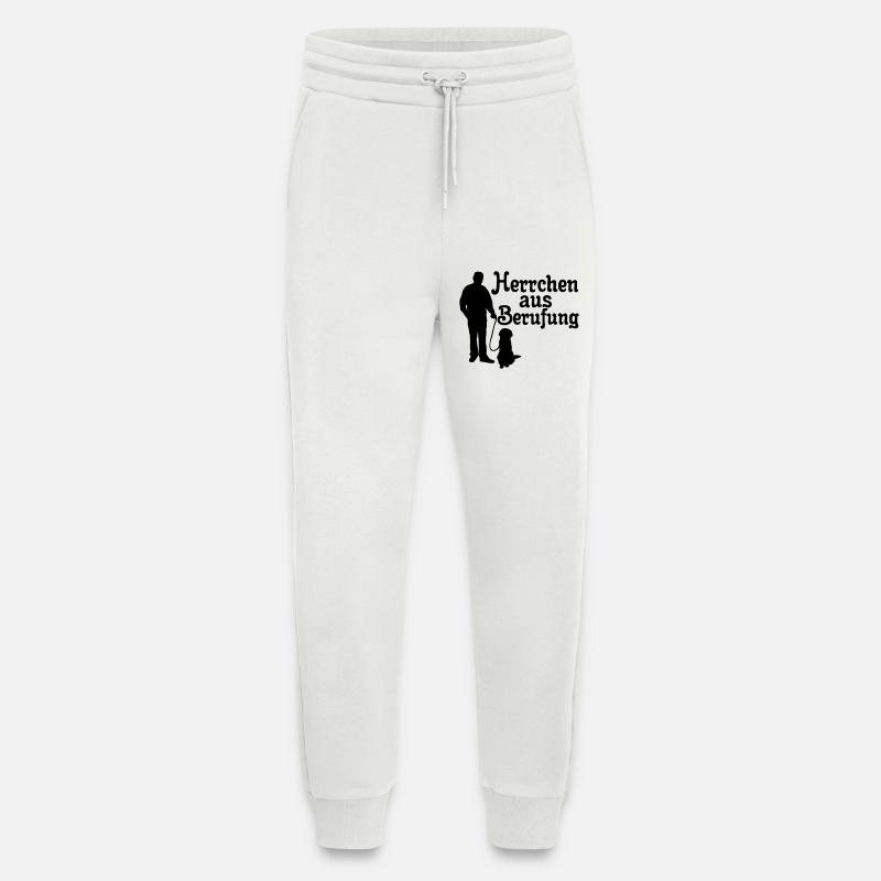 Herrchen aus Berufung, Hund, Tier, Geschenk - Jogginghose - made by SPREAD - OFF WHITE