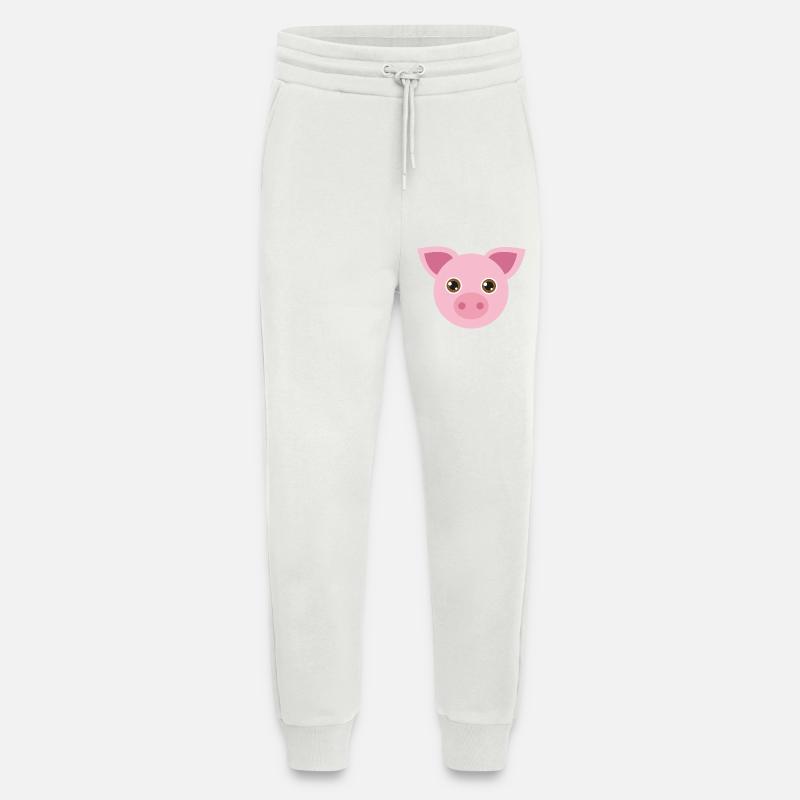 Schweinchen - Jogginghose - made by SPREAD - OFF WHITE