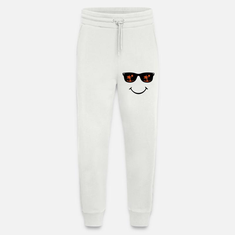 Sonnenbrille Smiley - Jogginghose - made by SPREAD - OFF WHITE