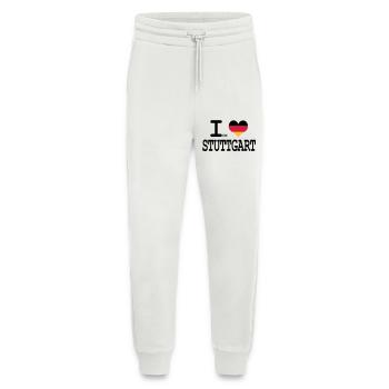 J'aime Stuttgart - Pantalon de jogging bio décontracté fabriqué en UE - OFF WHITE - Devant