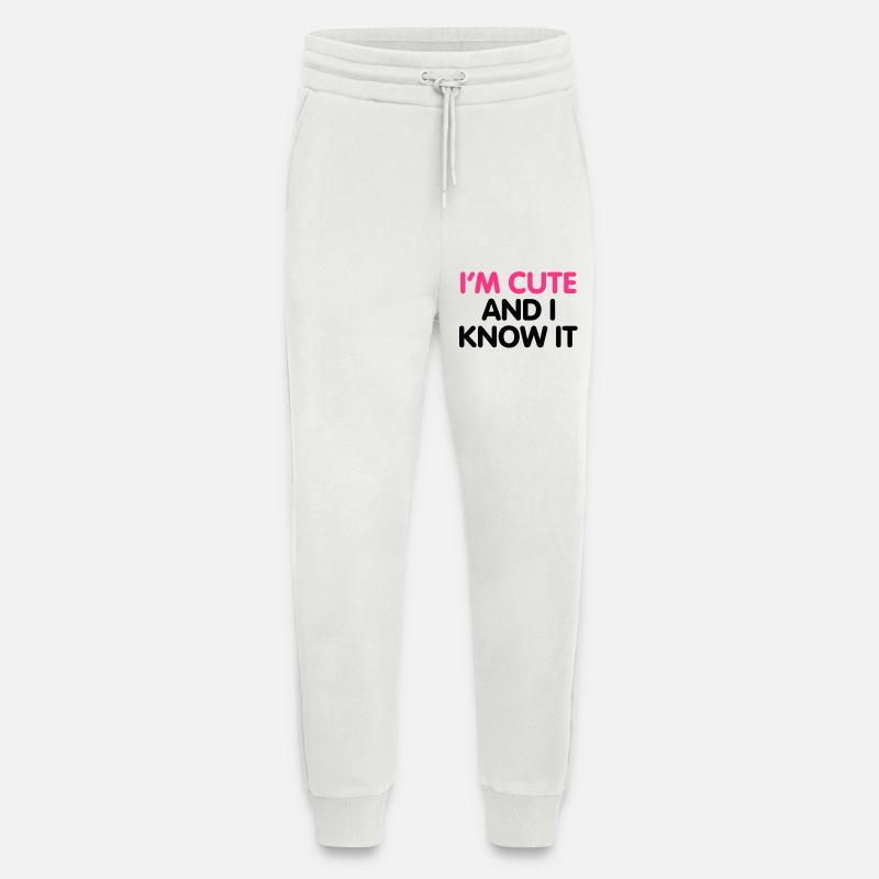 I'm cute and i know it - Jogging Pants - made by SPREAD  - OFF WHITE
