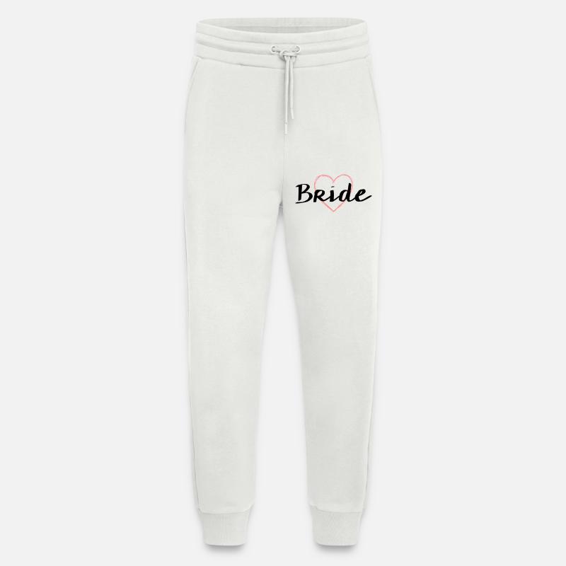 Bride Herz Junggesellenabschied Hochzeit - Jogginghose - made by SPREAD - OFF WHITE