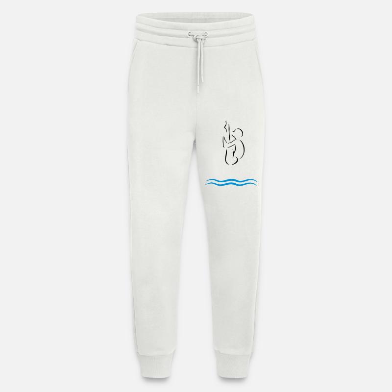Saut de tour - Pantalon de jogging bio décontracté fabriqué en UE - OFF WHITE