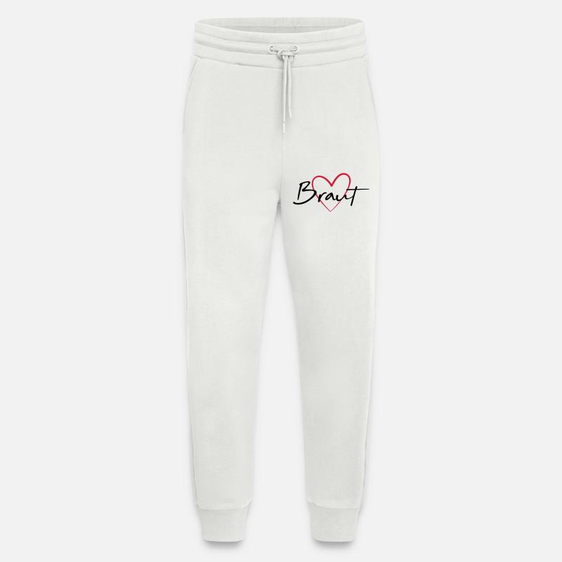 Braut Herz Junggesellinnenabschied - Jogginghose - made by SPREAD - OFF WHITE