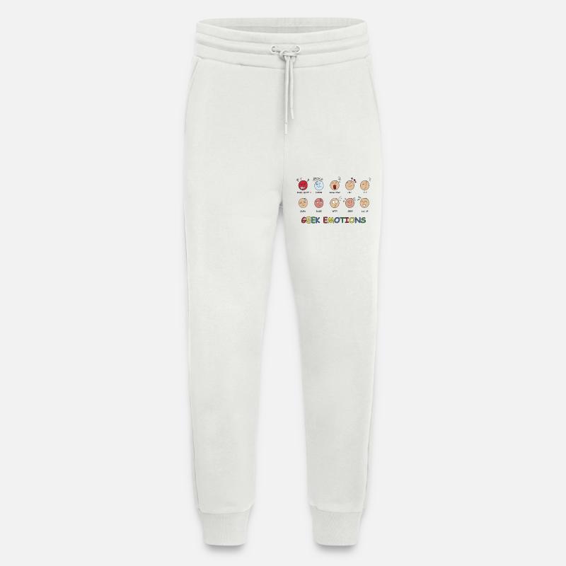 GEEK EMOTIONS - SCHWARZER TEXT - Jogginghose - made by SPREAD - OFF WHITE