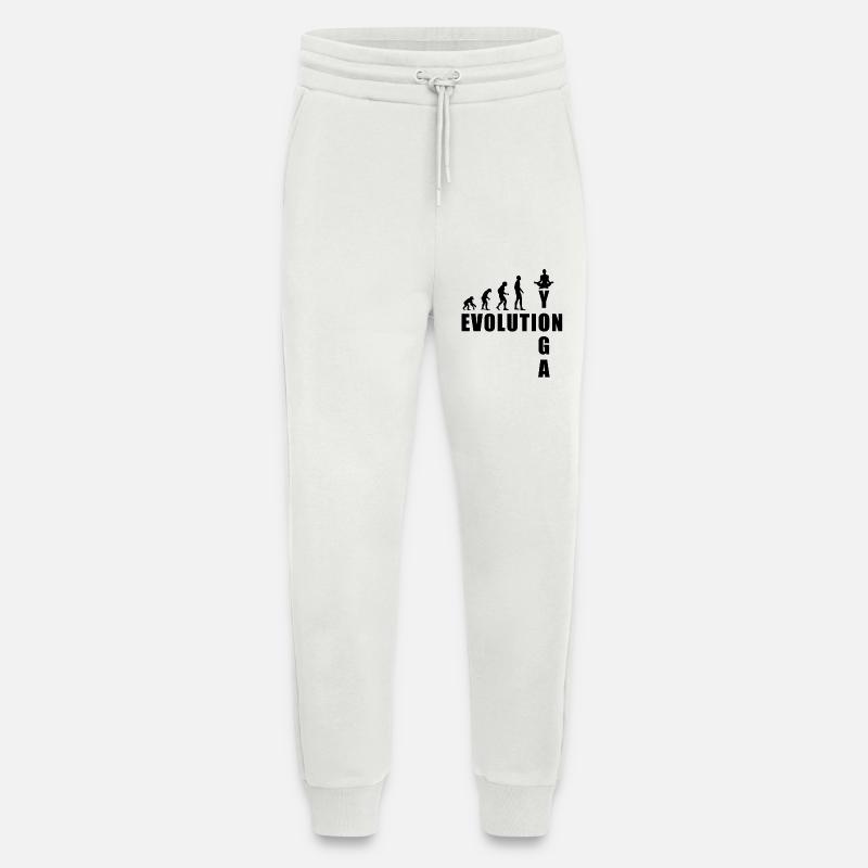 EVOLUTION Yoga Meditation Geschenk - Jogginghose - made by SPREAD - OFF WHITE