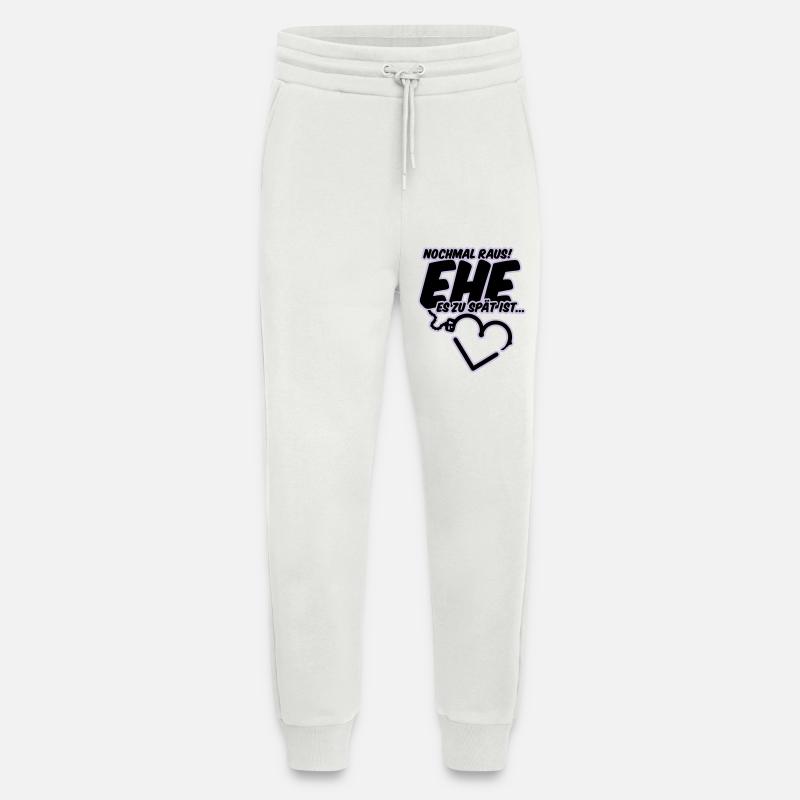 polterabend hochzeit junggesellenabschied - Jogginghose - made by SPREAD - OFF WHITE