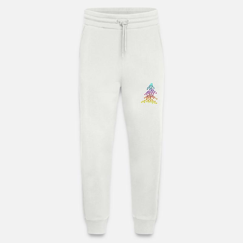 Regenbogen Neon-Weihnachtsbaum – Dots & Lights - Jogginghose - made by SPREAD - OFF WHITE