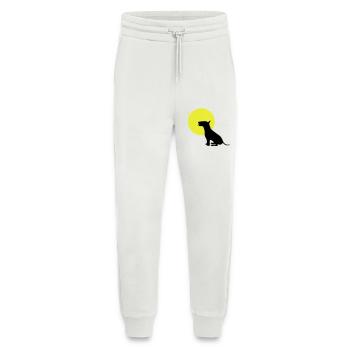 bull terrier dog moon - Jogging Pants - made by SPREAD  - OFF WHITE - Front