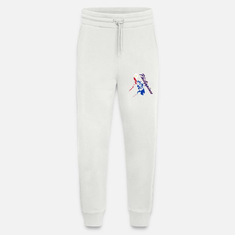 Philippines Flag Map Script - Jogging Pants - made by SPREAD  - OFF WHITE