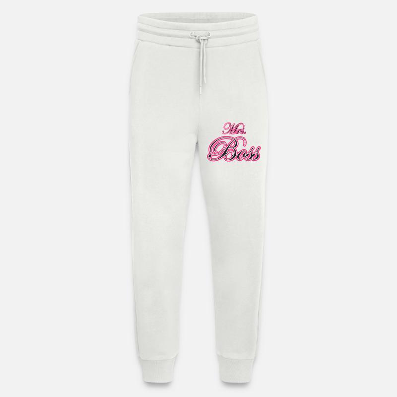 Mrs Frau Chefin Ehefrau Geschenk - Jogginghose - made by SPREAD - OFF WHITE
