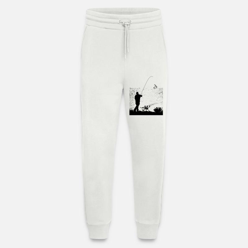 fishing - Jogging Pants - made by SPREAD  - OFF WHITE