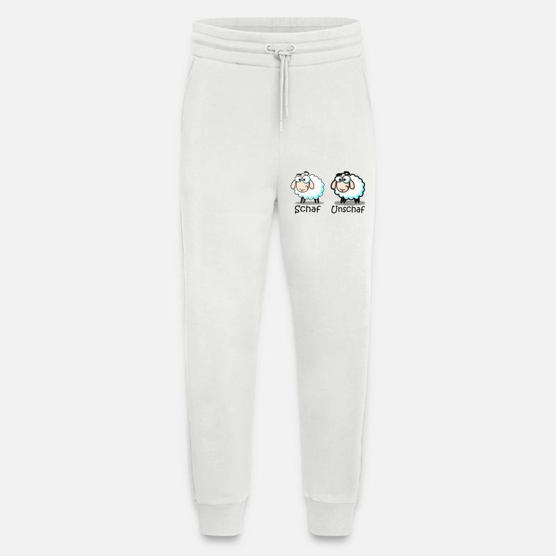 mouton - Pantalon de jogging bio décontracté fabriqué en UE - OFF WHITE