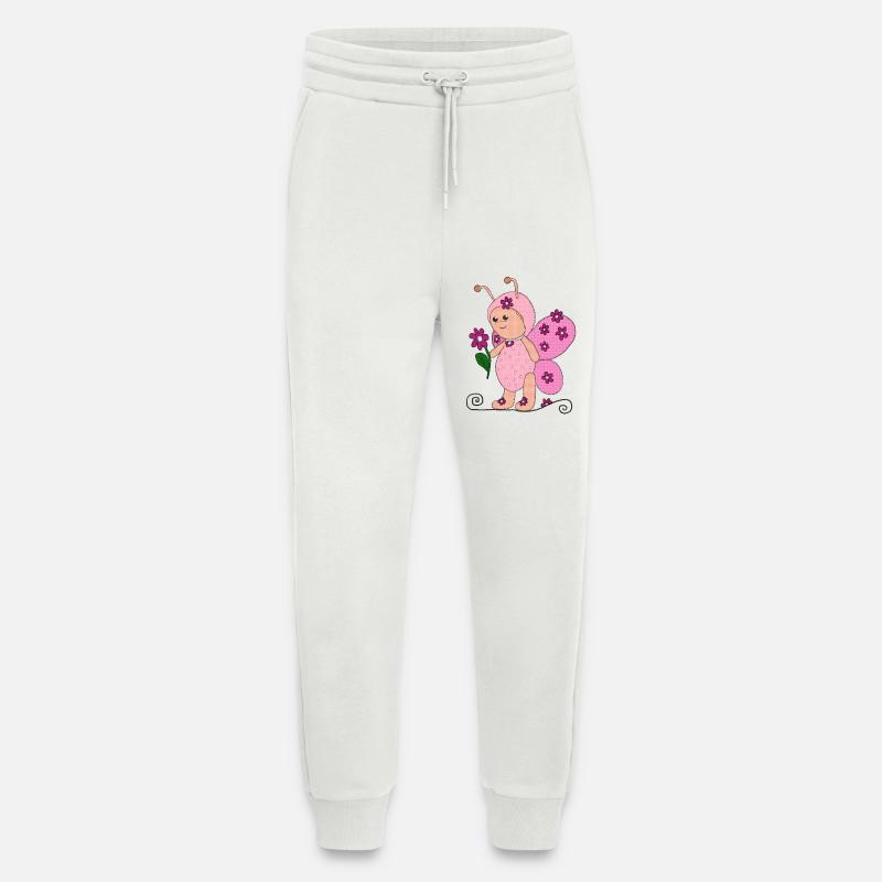 Schmetterling Rosa - Jogginghose - made by SPREAD - OFF WHITE