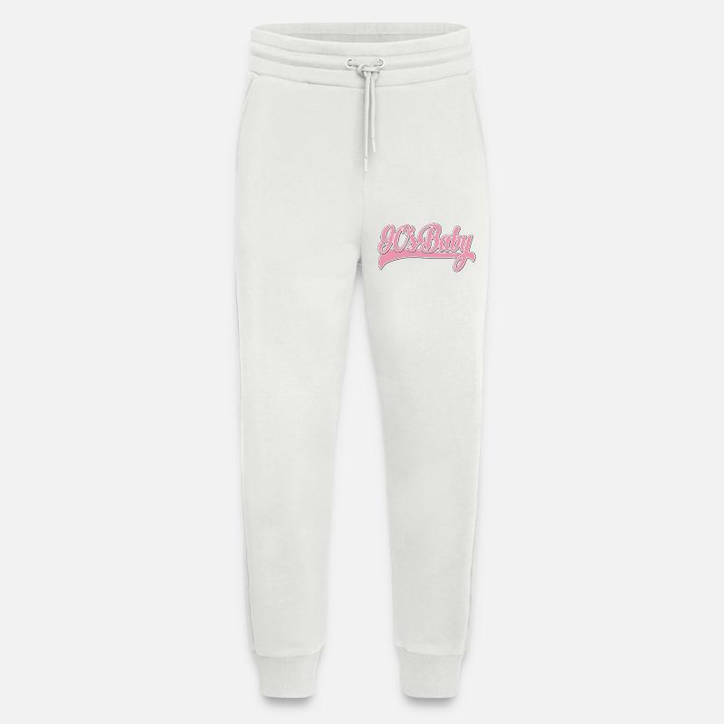 90s Baby Pink Retro Script - Jogginghose - made by SPREAD - OFF WHITE