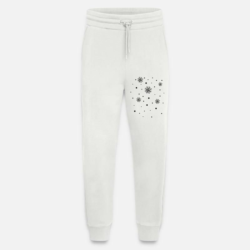 Schneeflocken, Winter, snowflakes - Jogginghose - made by SPREAD - OFF WHITE