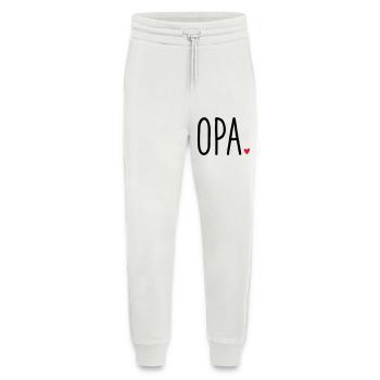 Opa Herz - Geschenk Enkel Liebe - Jogginghose - made by SPREAD - OFF WHITE - Vorne