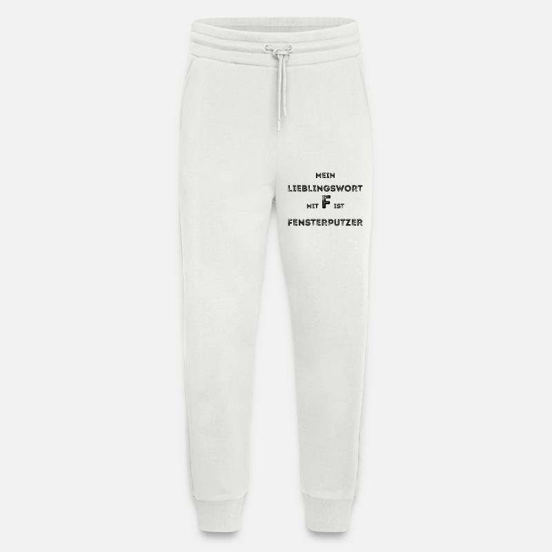 Fensterputzer Putzmann putzen lustig Geschenk - Jogginghose - made by SPREAD - OFF WHITE