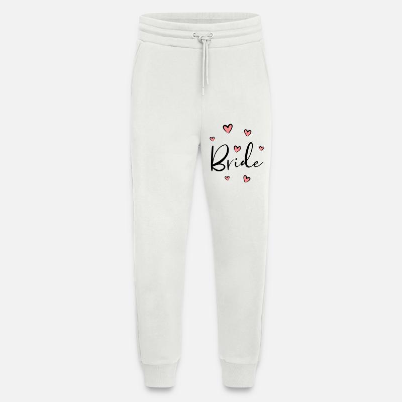 Bride Herz Junggesellinnenabschied Geschenk - Jogginghose - made by SPREAD - OFF WHITE