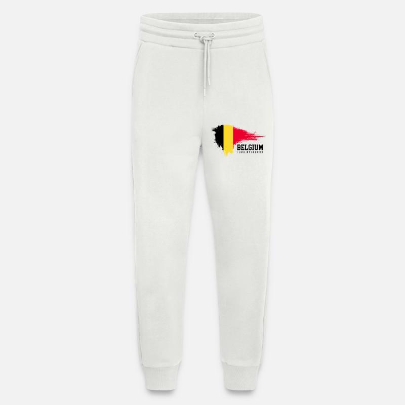 Gelber Strich Roter Spritzer - Jogginghose - made by SPREAD - OFF WHITE