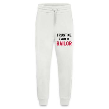 Trust me I am a Sailor - Pantalon de jogging bio décontracté fabriqué en UE - OFF WHITE - Devant