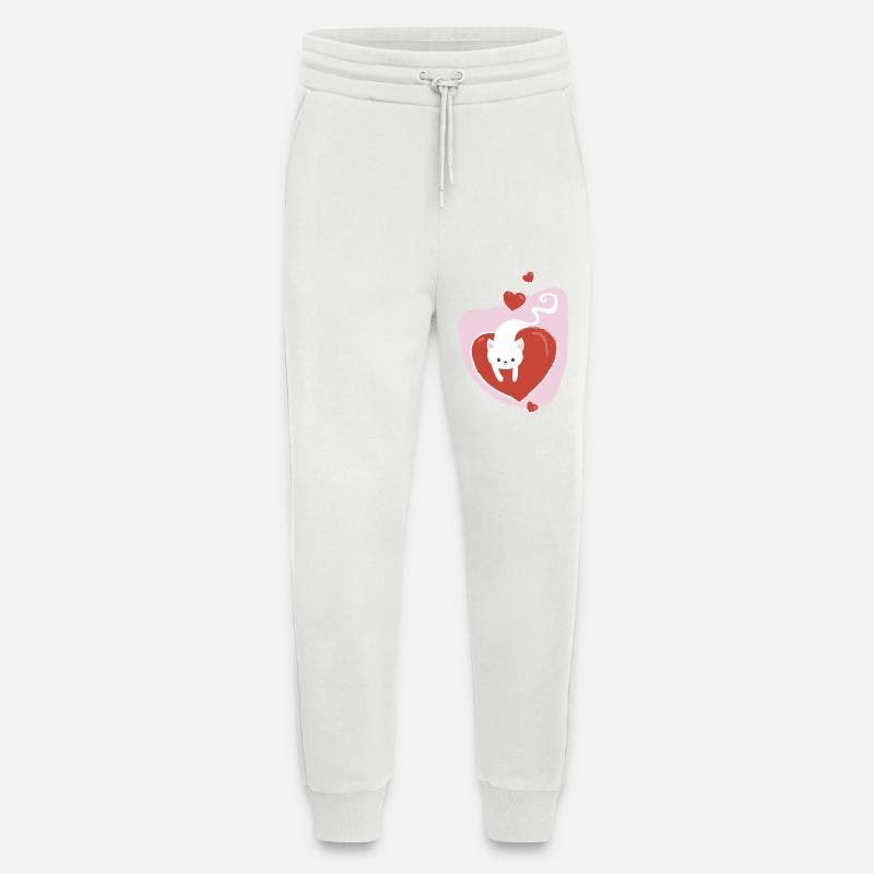 White love Cat - Jogginghose - made by SPREAD - OFF WHITE