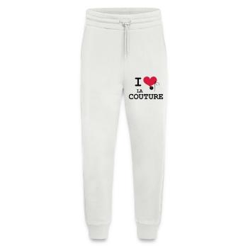 I Love la Couture - Pantalon de jogging bio décontracté fabriqué en UE - OFF WHITE - Devant
