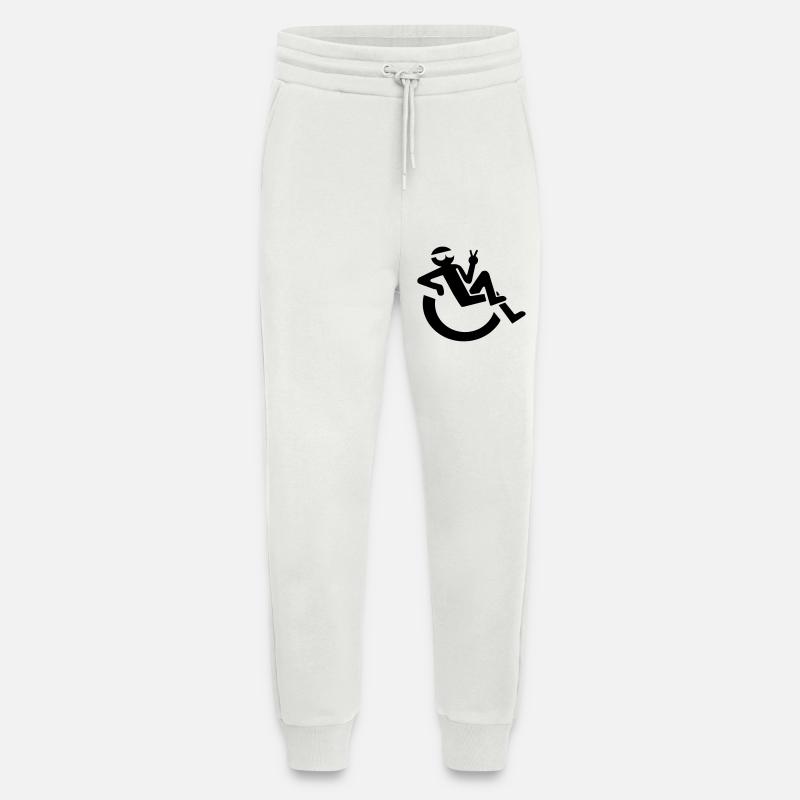 Bild eines entspannten Rollstuhlfahrers # - Jogginghose - made by SPREAD - OFF WHITE