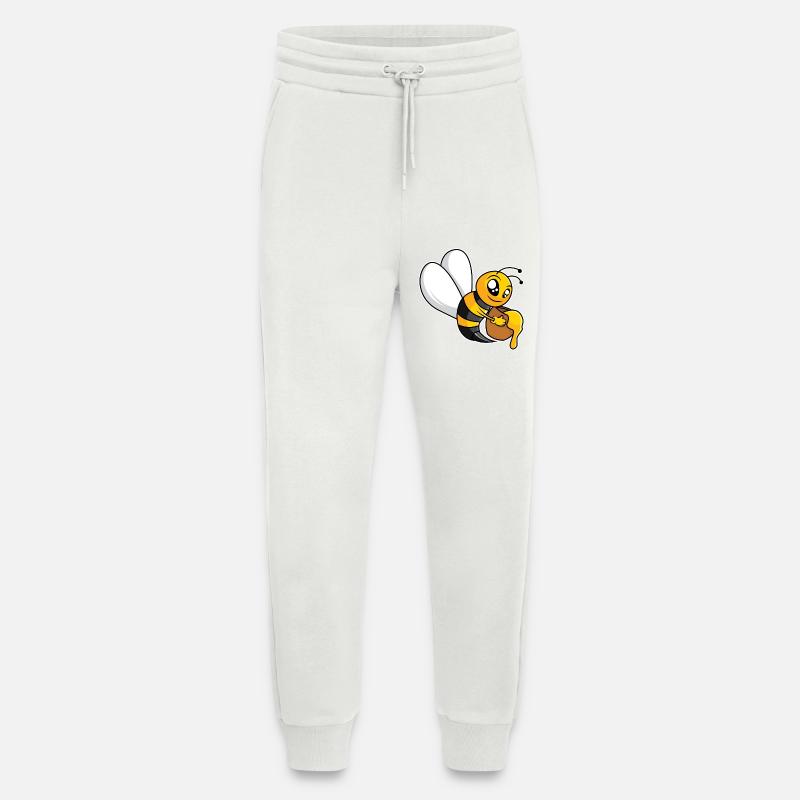 Industrious Honey Bee - Design - Jogging Pants - made by SPREAD  - OFF WHITE