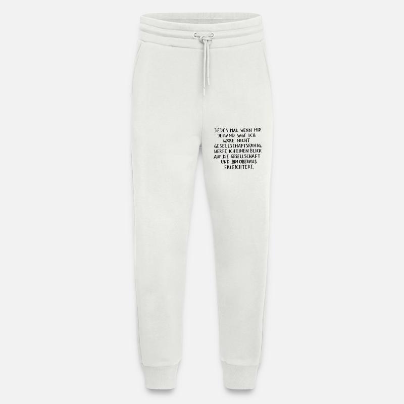 Gesellschaftsfähig - Jogginghose - made by SPREAD - OFF WHITE