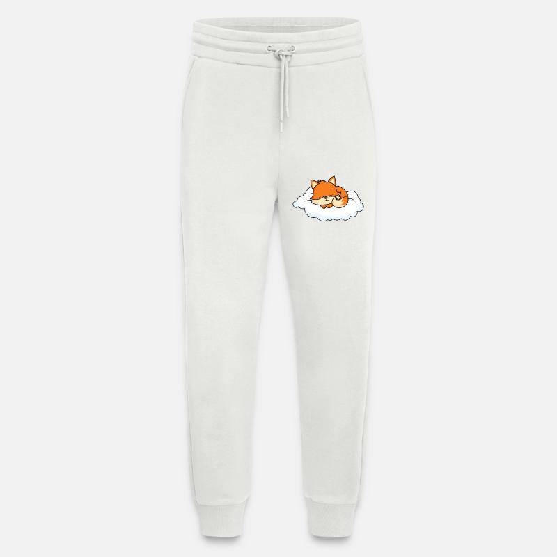 Little fox sleeping on cloud - Jogging Pants - made by SPREAD  - OFF WHITE