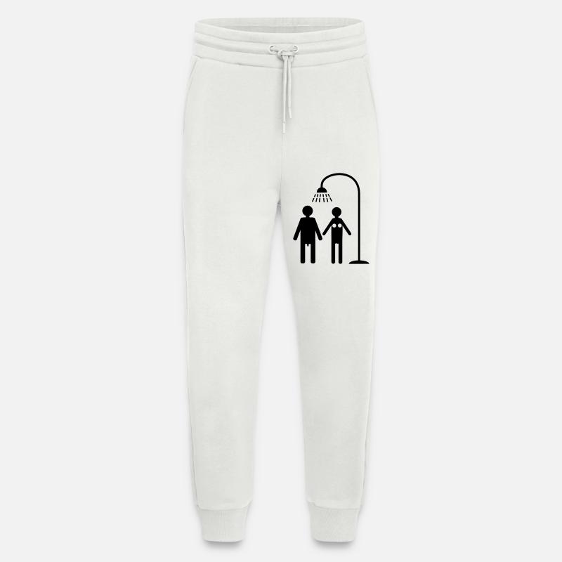 duschen hygiene lebensstil - Jogginghose - made by SPREAD - OFF WHITE