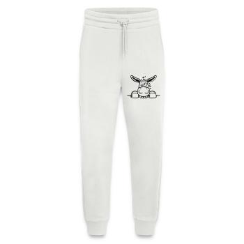 Neugieriger Esel - Jogginghose - made by SPREAD - OFF WHITE - Vorne