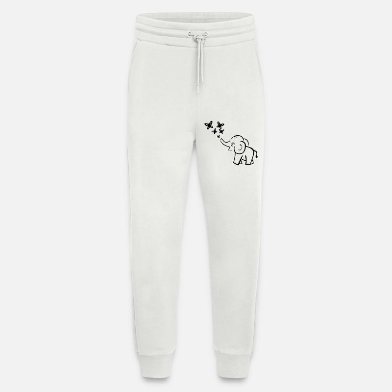 elefant lustig - Jogginghose - made by SPREAD - OFF WHITE