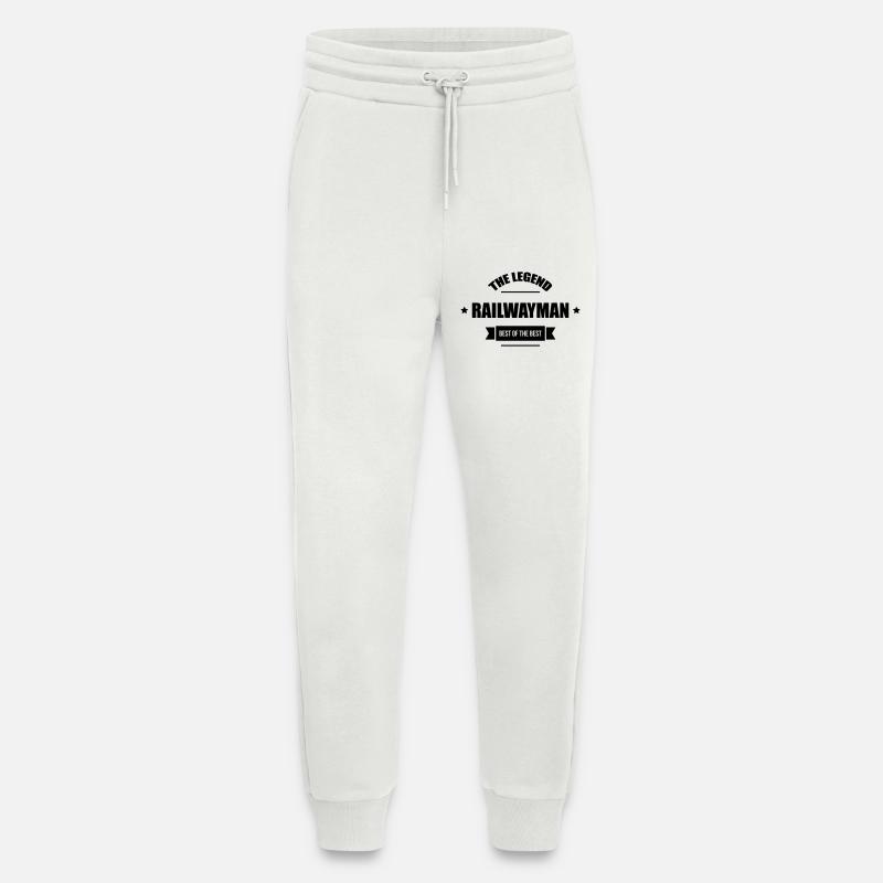 Railway Railwayman Cheminot Train Eisenbahn - Jogging Pants - made by SPREAD  - OFF WHITE