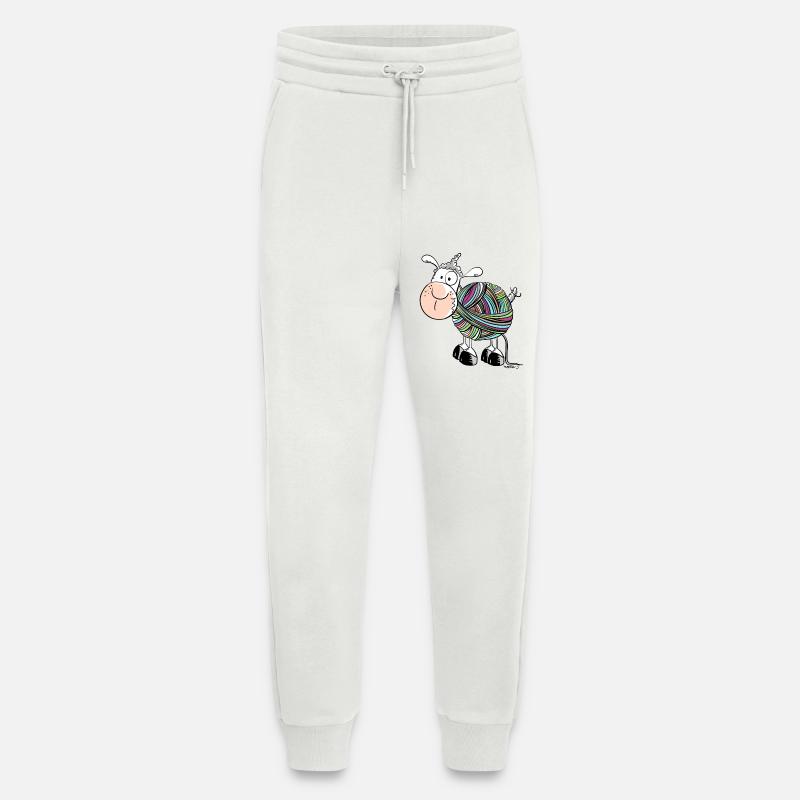 Coloured Sheep - Sheep - Comic - wool - Jogging Pants - made by SPREAD  - OFF WHITE