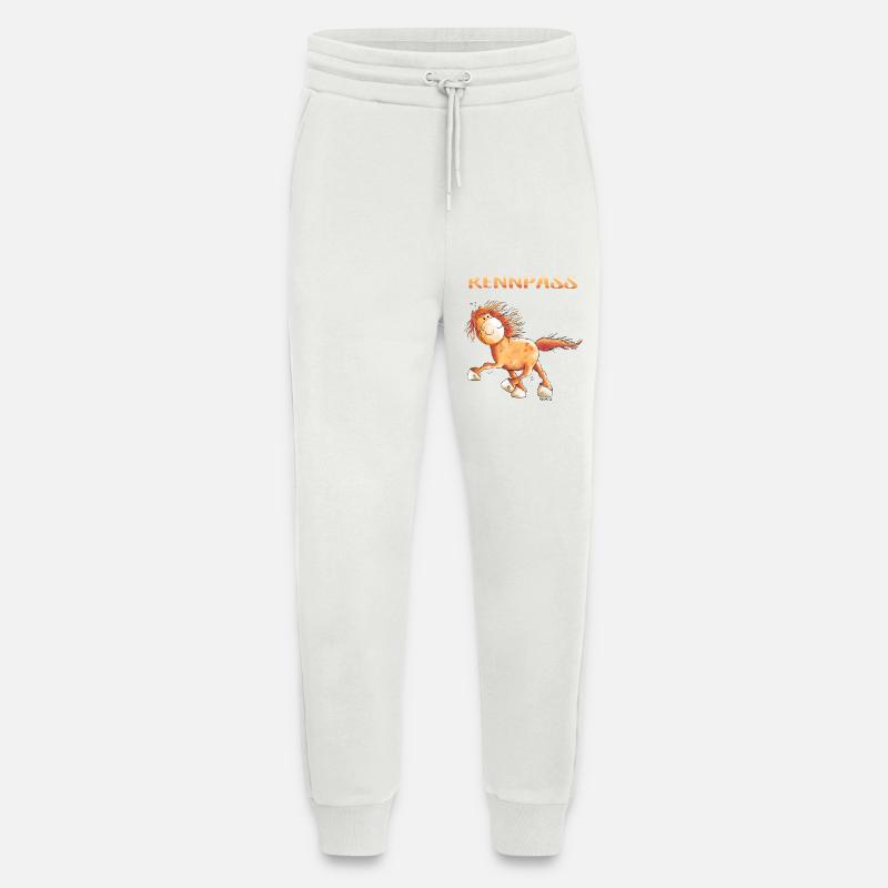 Rennpass Islandpferd - Comic - Fun - Jogginghose - made by SPREAD - OFF WHITE