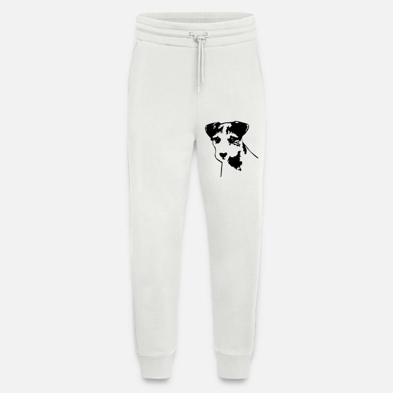 Parson Russell Terrier Kopf - Jogginghose - made by SPREAD - OFF WHITE