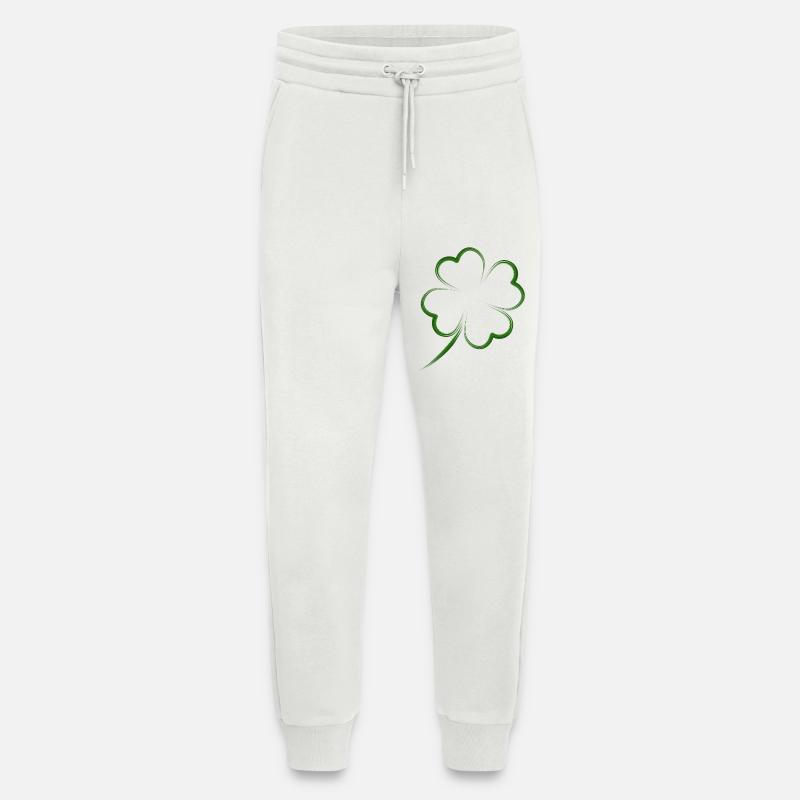 kleeblatt glück - Jogginghose - made by SPREAD - OFF WHITE