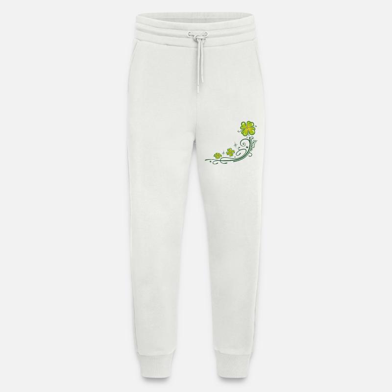 Kleeblatt Klee Silvester St Patricks Day - Jogginghose - made by SPREAD - OFF WHITE