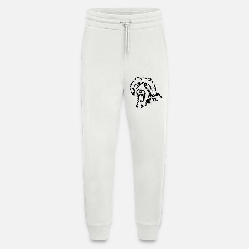 Labradoodle head - Jogging Pants - made by SPREAD  - OFF WHITE