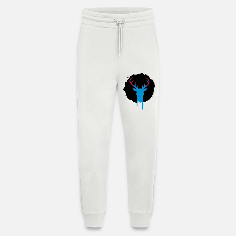 Deer patch graffiti - Jogging Pants - made by SPREAD  - OFF WHITE