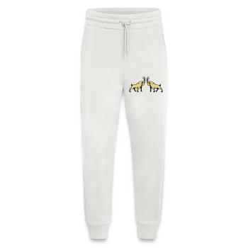 Steinbock Beige Doppelbull Symmetrie - Jogginghose - made by SPREAD - OFF WHITE - Vorne