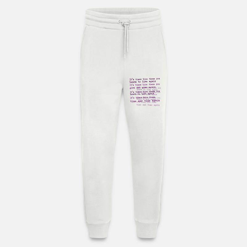 Foo Fighters Lyrik - Jogginghose - made by SPREAD - OFF WHITE