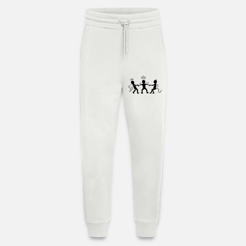 Hin- und hergerissen: Engelchen und Teufelchen - Jogginghose - made by SPREAD - OFF WHITE